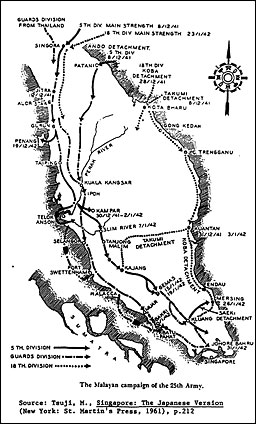 Map: Malaya, 1941-1942