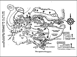 Map: Singapore, 1942