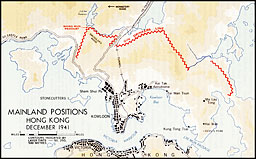 Map 6: Mainland Positions, Hong Kong, December 1941