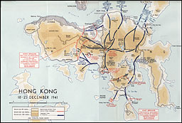 Map 7: Hong Kong, 18-25 December 1941