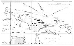 Map: New Guinea (and small part of Australia)